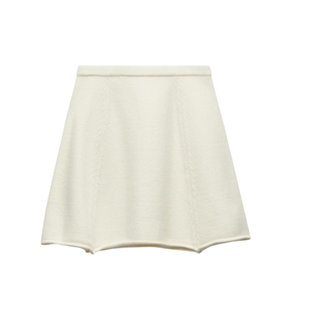 Zara Cream Knit Skirt